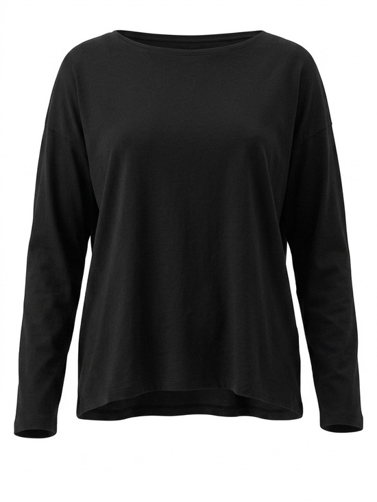 lululemon athletica Tops - Lululemon Everyday Black Long-Sleeve Crew Neck Top Large